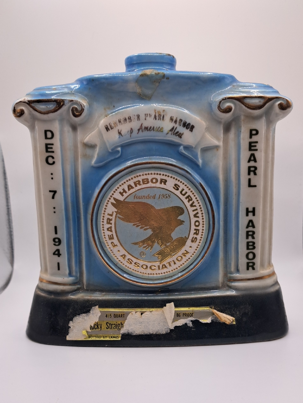 Vintage Pearl Harbor Decanter